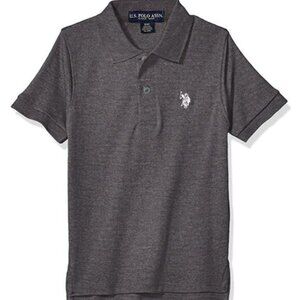 U.S. Polo Assn Boys Gray Polo Shirt NWT Short Sleeve Youth
